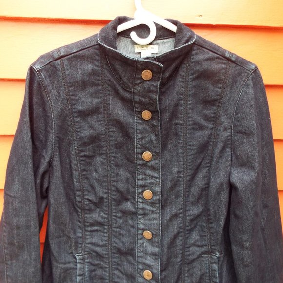 Coldwater Creek Dark Wash Denim Jean Jacket (EUC) - Picture 2 of 16